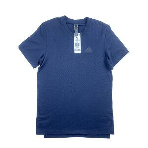 Adidas Mens Axis Tee 2.0 Training Shirt XS Navy Blue Striped Mens Activewear NWT